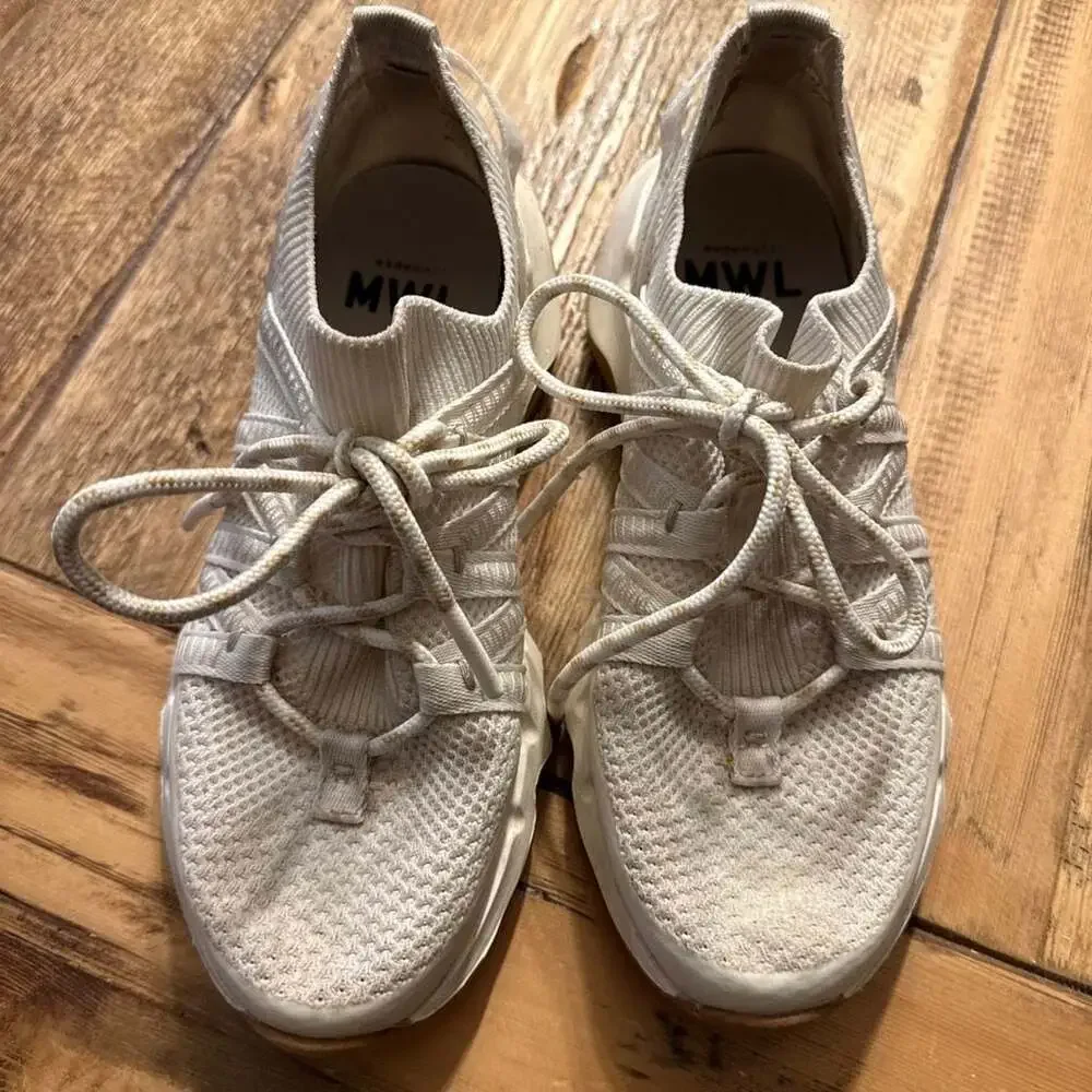 Madewell MWL Knit Trainer Sneakers White